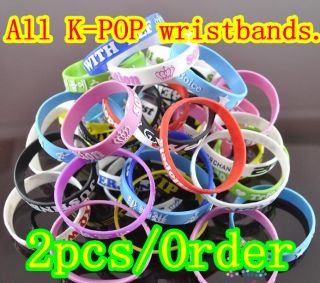 Pop Wristbands Beast MBLAQ Boyfriend SS501 UKISS Teen Top Bracelet