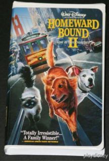 Disney Homeward Bound II Lost in San Francisco VHS