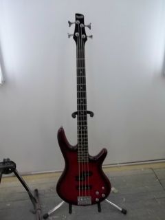 Ibanez Soundgear Gio 4 String Electric Bass Guitar Transparent Red