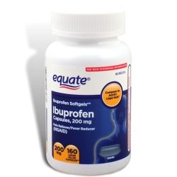 Ibuprofen Softgels 200 MG 160 Liquid Capsules Equate