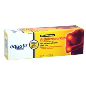 Arthritis Cream Rub Pain Relieving Creme 3 oz Equate