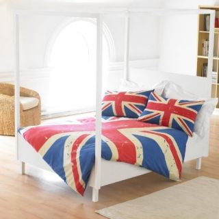  Vintage England Flag Double Bed Duvet Quilt Cover Set New Gift