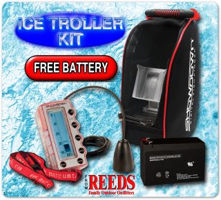 Showdown Ice Troller 2 0 Performance Pack Fishfinder Kit Free Battery