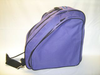 Figure Skate Bag Purple with Black Piping