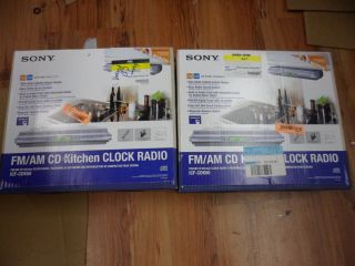 Sony Under Cabinet CD R RW Clock Radio ICF CDK50 CD Player AS IS FOR