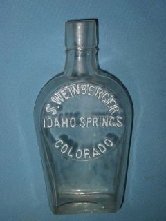 Rare Vintage S. Weinberger Idaho Springs Colorado Half Pint Whiskey