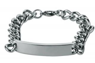 L985 Personalized Stainless Steel ID Bracelet Free Engraving