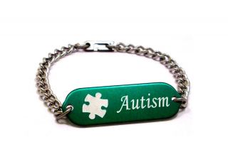 Children Medical Alert Bracelet ID Custom Engraved Autism 4 Colors