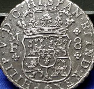 1743 Reigersdaal Shipwreck Mexico City Spanish Colonial 8 Reales Nice