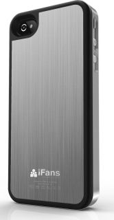 Ifans Super Slim Brush Aluminium Battery Case for iPhone 4 4S