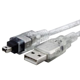 8M USB to IEEE 1394 Firewire 4 Pin Data Cable 6ft
