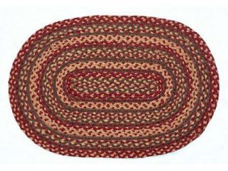 New from IHF Country Meadow Braided Oval Area Accent Rug Various Sizes