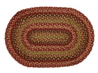New from IHF Spice Jute Braided Oval Area Accent Rug Various Sizes