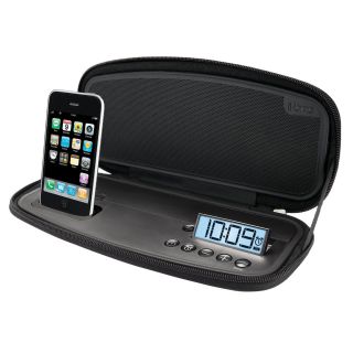 iHome iP38 Foldable Portable Stereo Alarm Clock for iPod and iPhone