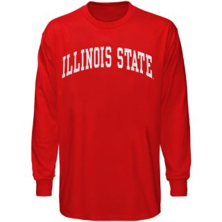 Illinois State Redbirds Red Vertical Arch Long Sleeve T Shirt