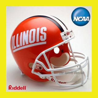 Illinois Fighting Illini Football Helmet Full Riddell