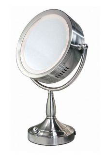 1X 8X Dimmable Lighted Magnification Mirror, 40 watt dimmable light