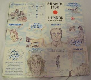  Lennon LP SHAVED FISH MINT Apple Label record Imagine Plastic Ono Band