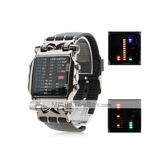 USD $ 14.19   Mens PU Digital LED Wrist Watch (Black),