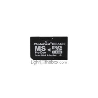 USD $ 2.49   Dual MicroSD to MS Pro Duo Memory Card Adapter (Black