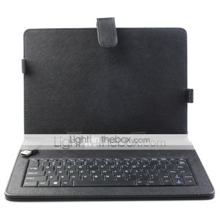 USD $ 40.09   Keyboard With Folding Leather Case for 10 Inch Tablet PC