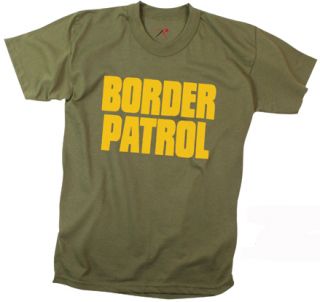 Doubled Sided Tee Border Patrol Law Enforcement Tshirt