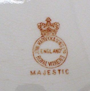 Antique Maddock English Imari Ironstone Hand Painted Dinner Plates
