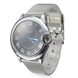 USD $ 7.89   Unisexs Steel Analog Quartz Wrist Watch (Silver),