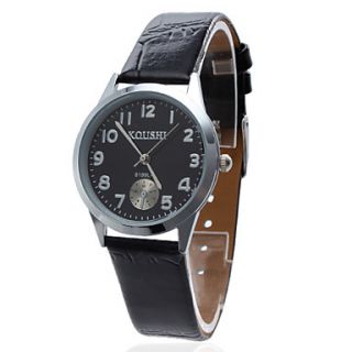Pair of Unisex Elegant PU Analog Quartz Wrist Watch (Assorted Colors