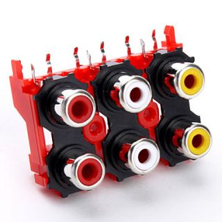 AV6 13 RCA jack aansluiting voor de elektronica doe gebruik (10 stuks