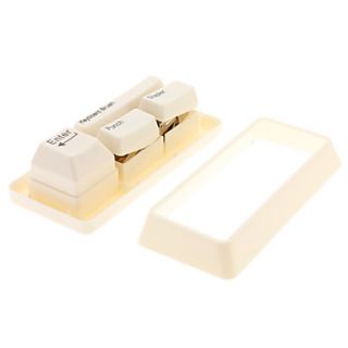 USD $ 13.19   Keyboard Style Paper Hole Punch + Stapler + Cleaning