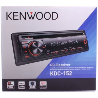 New Kenwood KDC 152 Car Stereo in Dash CD Player w Radio Receiver