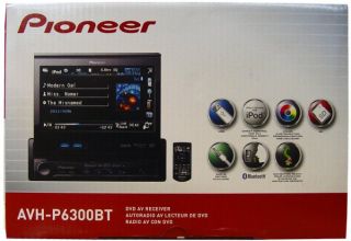 Pioneer AVH P6300BT 7 in Dash DVD Receiver w iPod Ipho