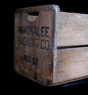 VINTAGE IMMOKALEE PACKING COMPANY REG. 52 WOODEN FRUITS OR VEGETABLE