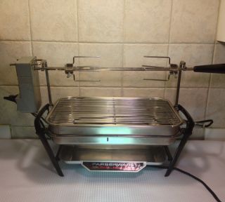 Vintage Farberware Open Hearth Grill with Rotisserie Model 450A
