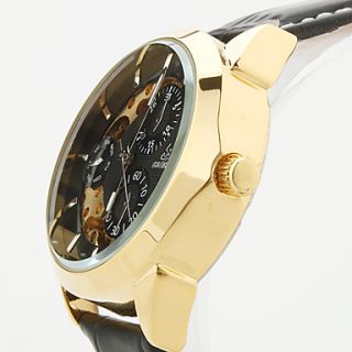 USD $ 17.99   Womens PU Analog Mechanical Wrist Watch 9261 (Assorted