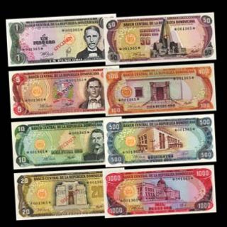1000 Pesos Oro Banknote Set Dominican Republic UNC