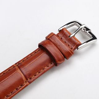 USD $ 3.59   Unisex Genuine Leather Watch Strap 16MM(Brown),