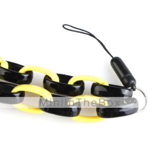 USD $ 3.19   Modern Vintage Black and Yellow Circlet Cell Phone Neck
