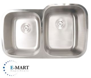 32 inch Premium Stainless Steel Undermount Kitchen Sink Double Bowl 40