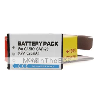 CNP 20 3.7V 820mAh compatible con batería para Casio m1/m2 y más de