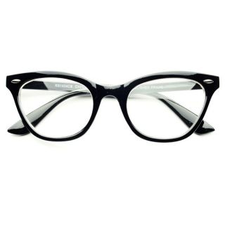 Clear Lens Retro Vintage Style Cat Eye Wayfarer Glasses Eyeglasses in