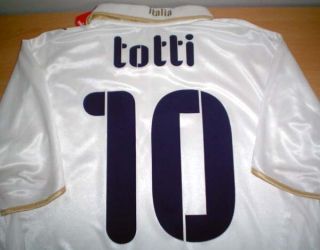 Original Puma Italy Away Soccer Jersey Totti 10 All Sizes