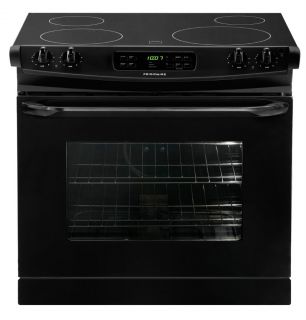 New Frigidaire Black Drop in Smoothtop Electric Range Stove FFED3025LB