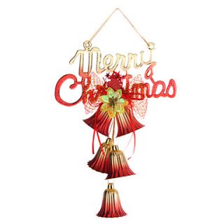 EUR € 4.22   24 centimetri 9.5 5 Bell Merry Christmas Door Hanger