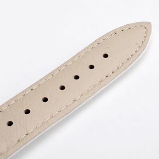 USD $ 3.59   Unisex Genuine Leather Watch Strap 20MM(White),