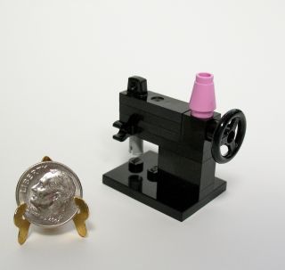 Custom Lego Sewing Set Machine Dress Form Thread RARE Mini Miniature