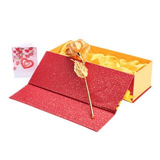 USD $ 30.89   24K 6 Gold Foil Rose Best Gift for Valentines Day
