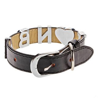 Adjustable Rhinestone Love NBA Style Collar for Dogs (Neck 15 25cm