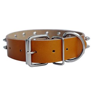 USD $ 26.19   Adjustable 2 Row Punk Spiked Style Leather Dog Collar